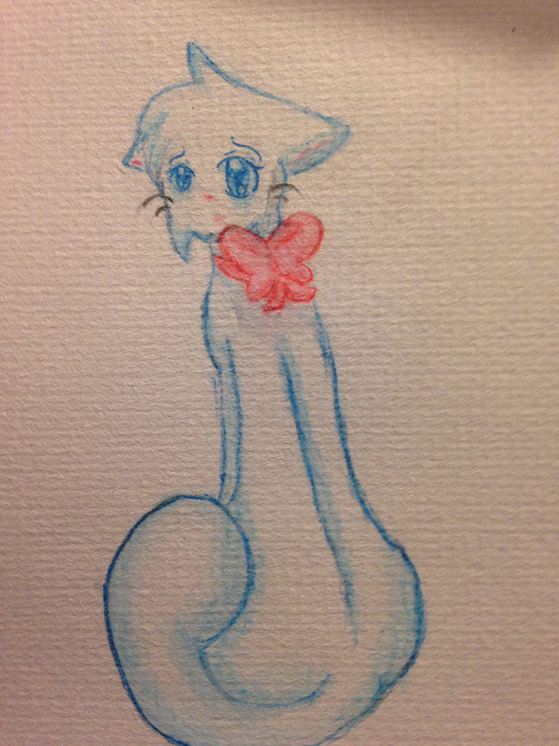 Candybooru image #9917, tagged with ArtisticKitten_(Artist) Lucy watercolor